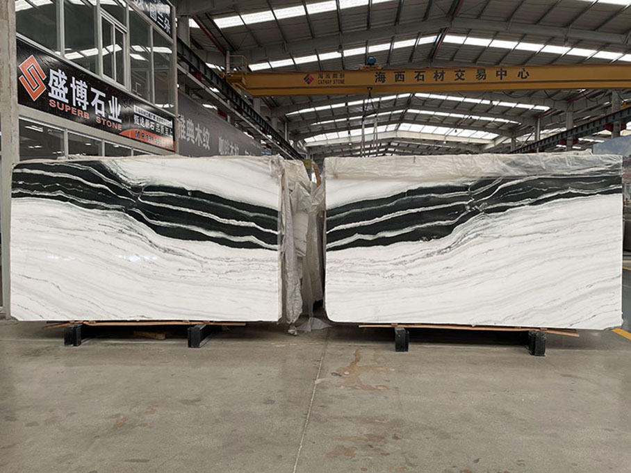 fabricante de mármore branco panda